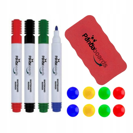 Tablica Biała CERAMICZNA Suchościeralna Magnetyczna 170x100 cm w Ramie Aluminiowej WA1