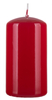 Świeca słupek DONAU HOME Standard Gloss, 60x115mm, czerwony