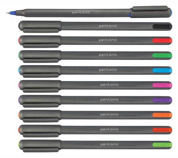 Długopis LINC Pentonic, śr. kulki 1,0mm, gr. linii 0,5mm, jasny niebieski