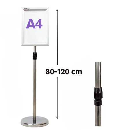 Stojak informacyjny Menu Board OWZ A3 z ramą aluminiową