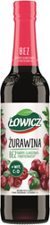 Syrop owocowy ŁOWICZ, żurawinowy, 400ml