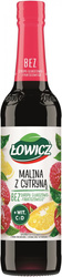 Syrop owocowy ŁOWICZ, malina z cytryną, 400ml