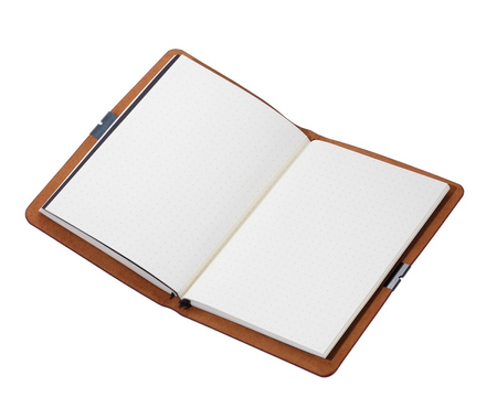 Notes TROIKA Bullet Journal, A5, w kropki, brązowy