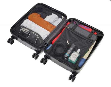 Walizka TROIKA 36 Hours Trolley, poliwęglan, szara