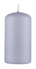 Świeca słupek DONAU HOME Standard Lakier, 60x115mm, jasny szary metaliczny mat
