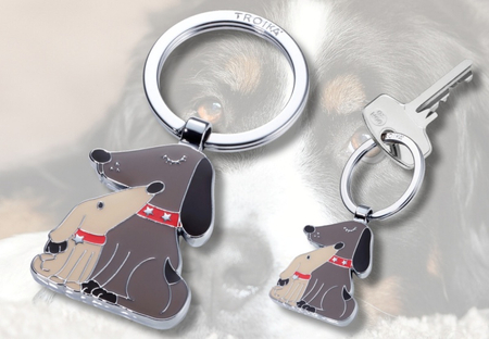 Brelok TROIKA Dog & Doggy, emaliowany metal