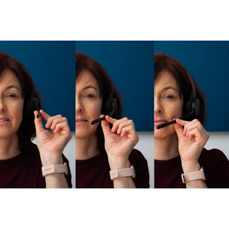 Słuchawki bezprzewodowe Q-CONNECT, z mikrofonem, czarne