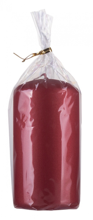 Świeca słupek DONAU HOME Standard Lakier, 60x115mm, czerwony metaliczny mat