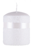 Świeca słupek DONAU HOME Milo, 70x90mm, biały perła