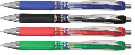 Długopis LINC Mr.Click, śr. kulki 0,7mm, gr. linii 0,3mm, czarny