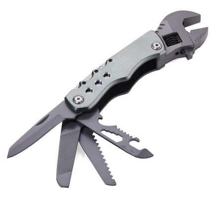 Narzędzie wielofunkcyjne TROIKA Maulschlussel, 12 funkcji, szary