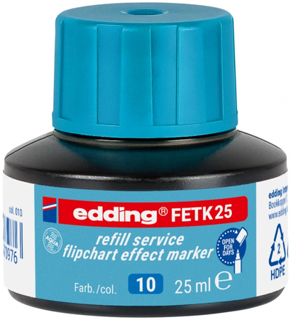 Tusz do uzupełniania markerów do flipchartów e-FETK 25 EDDING, jasny niebieski