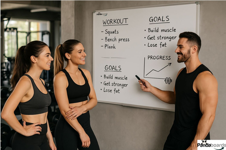 Tablica Magnetyczna Biała Suchościeralna 180x90 / 90x180 cm  w Ramie Aluminiowej WA1