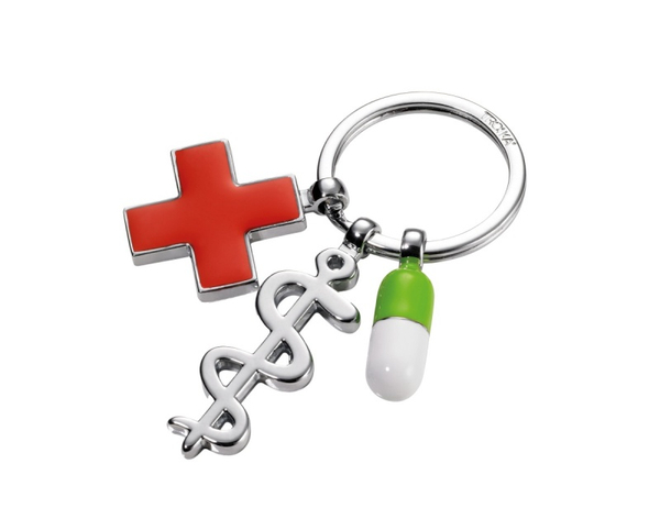 Brelok TROIKA Get Well, 3 charmsy, emaliowany metal