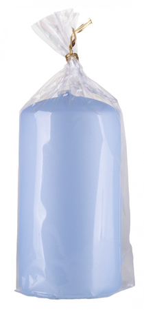 Świeca słupek DONAU HOME Standard Lakier, 60x115mm, błękit perła mat