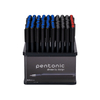 Display długopisów LINC Pentonic, śr. kulki 0,7mm, gr. linii 0,3mm, 100 szt., mix kolorów