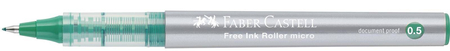 CIENKOPIS KULKOWY FREE INK 0,5mm ZIELONY FABER-CASTELL