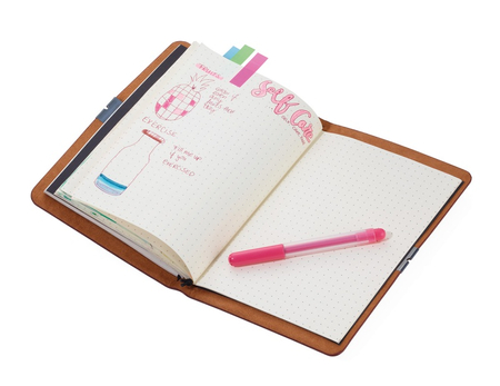 Notes TROIKA Bullet Journal, A5, w kropki, brązowy