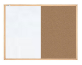 Tablica Combi: Magnetyczna - Korkowa 90x60 cm ramie drewnianej