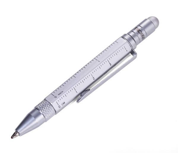 Długopis wielozadaniowy TROIKA Construction Liliput, srebrny