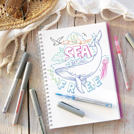 CIENKOPIS KULKOWY FREE INK 0,7mm FIOLETOWY FABER-CASTELL