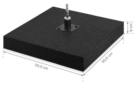 Gumowa podstawa z rotatorem - 19 kg