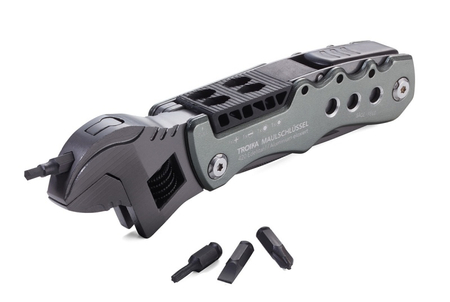 Narzędzie wielofunkcyjne TROIKA Maulschlussel, 12 funkcji, szary