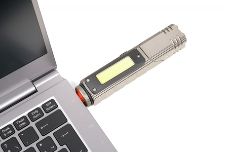 Latarka TROIKA Eco Knicklicht Pro, LED, 5 funkcji, szara