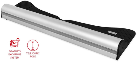 Roll up Clip 100x220 - system wymiany grafiki, teleskopowy maszt