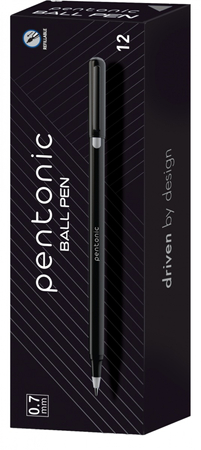 Długopis LINC Pentonic, śr. kulki 0,7mm, gr. linii 0,3mm, czarny