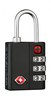Kłódka z zamkiem szyfrowym WENGER, czarna