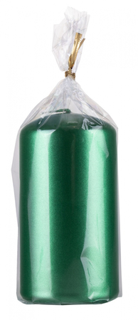 Świeca słupek DONAU HOME Standard Lakier, 60x115mm, zielony metaliczny połysk