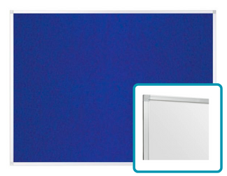 Tablica Tekstylna Filcowa 120x90 cm w Ramie Aluminiowej WA1 - Niebieska