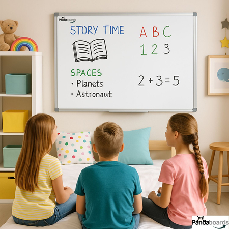 Tablica Magnetyczna Biała Suchościeralna 60x45 / 45x60 cm  w Ramie Aluminiowej WA1