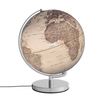 Globus podświetlany TROIKA Stellar Light, śr. 30cm, metalowa podstawa, srebrny