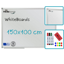 Tablica Magnetyczna Biała Suchościeralna 150x100 / 100x150 cm w Ramie Aluminiowej WA1
