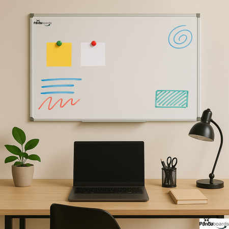 Tablica Magnetyczna Biała Suchościeralna 100x100 / 100x100 cm w Ramie Aluminiowej WA1