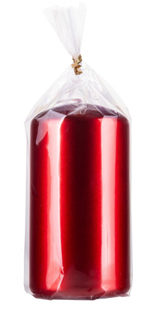 Świeca słupek DONAU HOME Aurora, 60x115mm, rubin