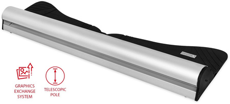 Roll up Clip 85x220 - system wymiany grafiki, teleskopowy maszt
