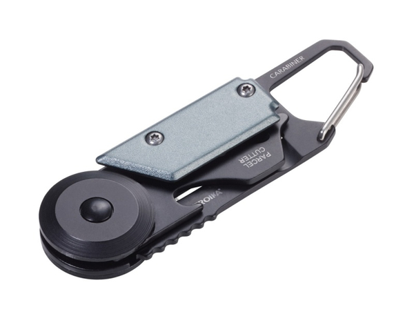 Brelok TROIKA Egon, z karabińczykiem, 5 funkcji, czarno‑tytanowy