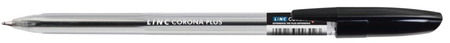 Długopis LINC Corona Plus, śr. kulki 0,7mm, gr. linii 0,3mm, czarny