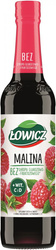 Syrop owocowy ŁOWICZ, malinowy, 400ml