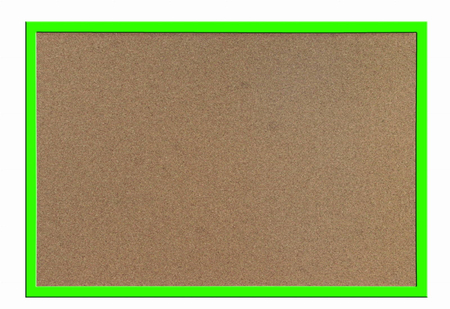 Tablica Korkowa w Ramie Drewnianej Zielonej