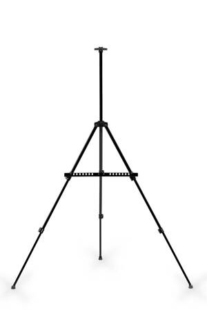 Sztaluga Metalowa, Czarna  + Tablica Magnetyczna w Ramie Drewnianej 90x60