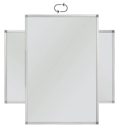 Tablica Magnetyczna Biała Suchościeralna 60x45 / 45x60 cm  w Ramie Aluminiowej WA1 OUTLET