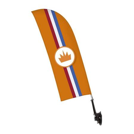 Window Flag Set Single-Sided Orange Crown
