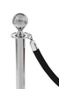 Border welurowy czarny - klamra chrome